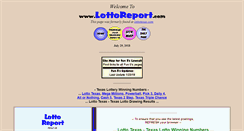 Desktop Screenshot of lottoreport.com